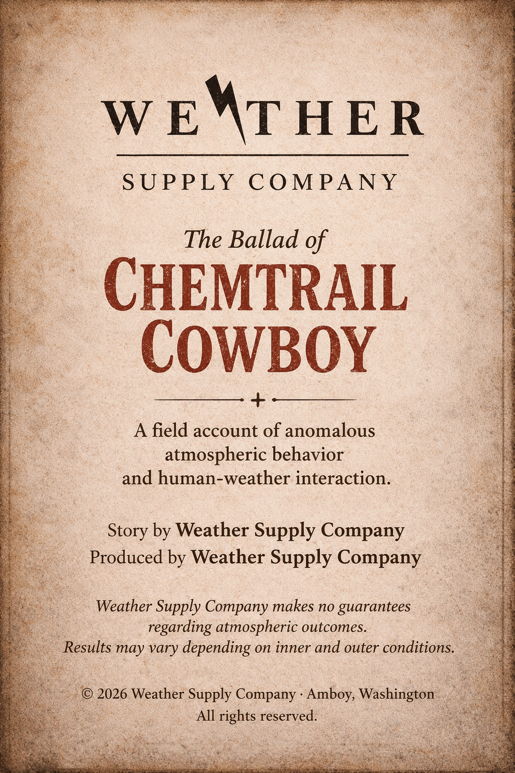 The Ballad of the Chemtrail Cowboy -- Comic Book - Image 2